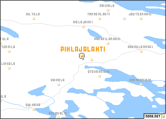 map of Pihlajalahti