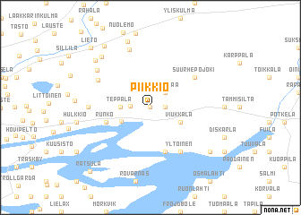 map of Piikkiö