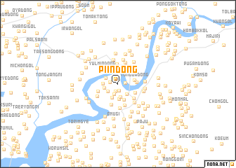 map of Piin-dong