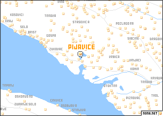 map of Pijavice