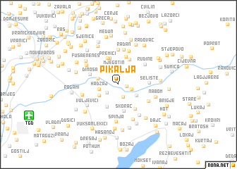 map of Pikalja