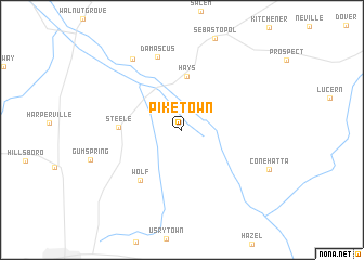 map of Piketown