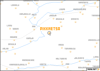 map of Pikkmetsa