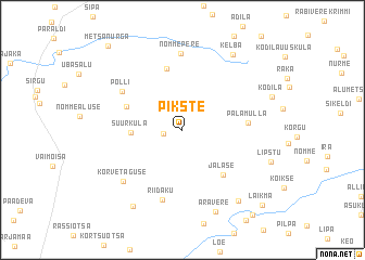map of Pikste
