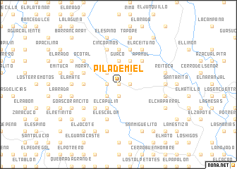 map of Pila de Miel