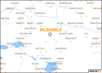 map of Piłaki Małe