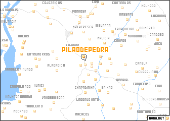 map of Pilão de Pedra