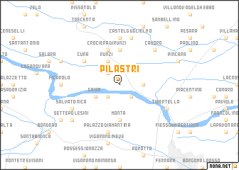 map of Pilastri