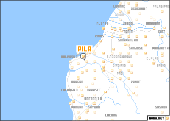 map of Pila