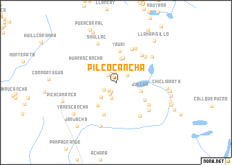 map of Pilcocancha