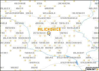 map of Pilichowice