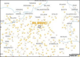 map of Pilipovići