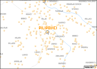 map of Pilipovići