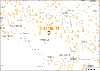 map of Pilipovići