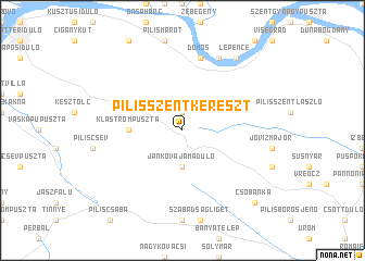 map of Pilisszentkereszt