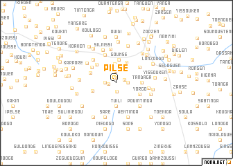 map of Pilsé