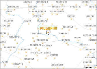 map of Pilsupiai