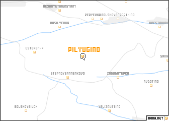 map of Pilyugino