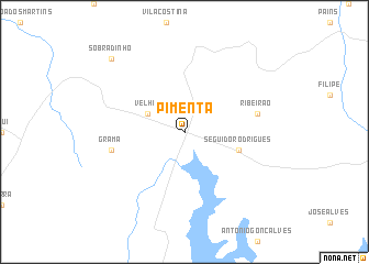 map of Pimenta