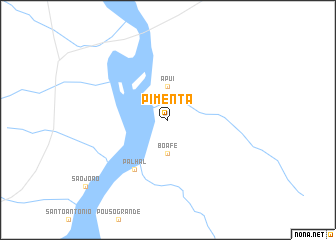 map of Pimenta