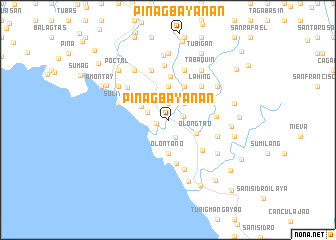 map of Pinagbayanan