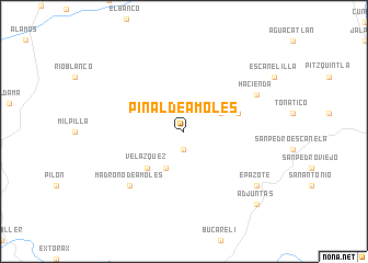 map of Pinal de Amoles