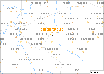 map of Pinangraja