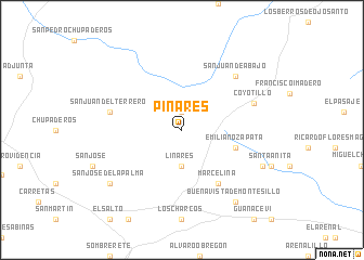 map of Pinares