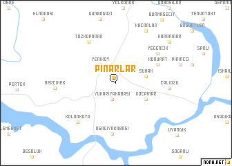 map of Pınarlar