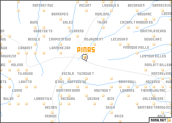 map of Pinas