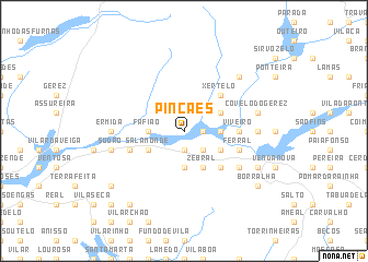 map of Pincães