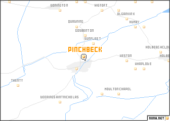 map of Pinchbeck
