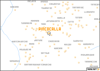 map of Pincocalla