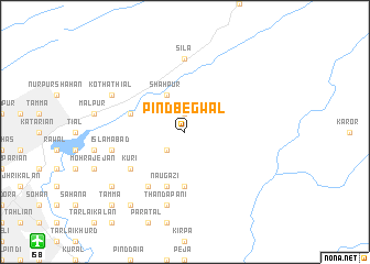map of Pind Begwāl