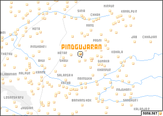 map of Pind Gujarān