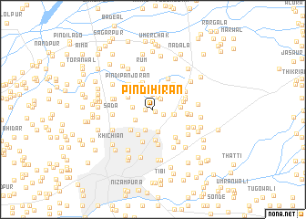 map of Pindi Hirān