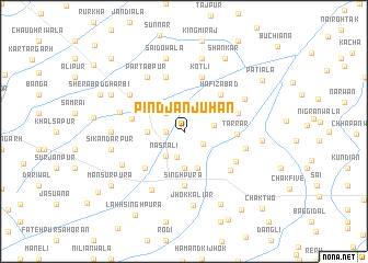 map of Pind Janjuhān