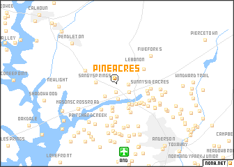 map of Pine Acres