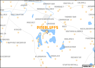 map of Pine Bluffs