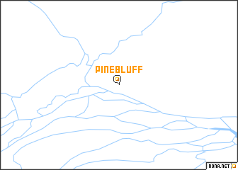 map of Pinebluff