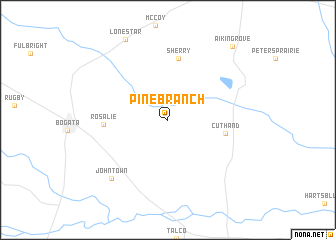 map of Pine Branch