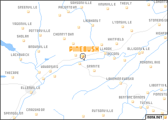 map of Pine Bush