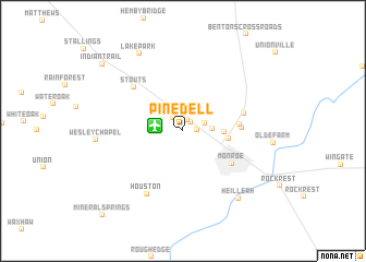 map of Pinedell