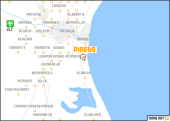 map of Pinedo