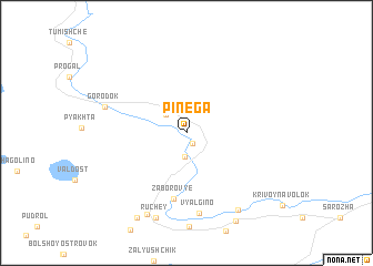 map of Pinega