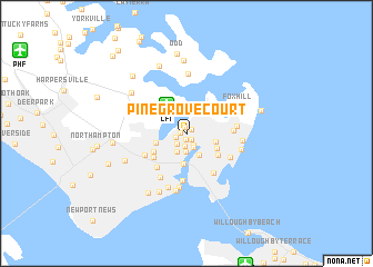 map of Pine Grove Court