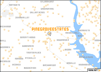 map of Pine Grove Estates