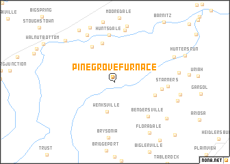 map of Pine Grove Furnace
