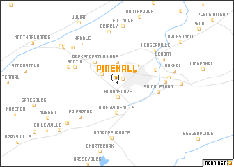 map of Pine Hall