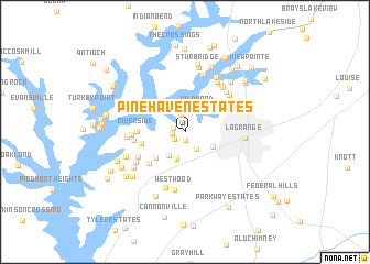 map of Pinehaven Estates